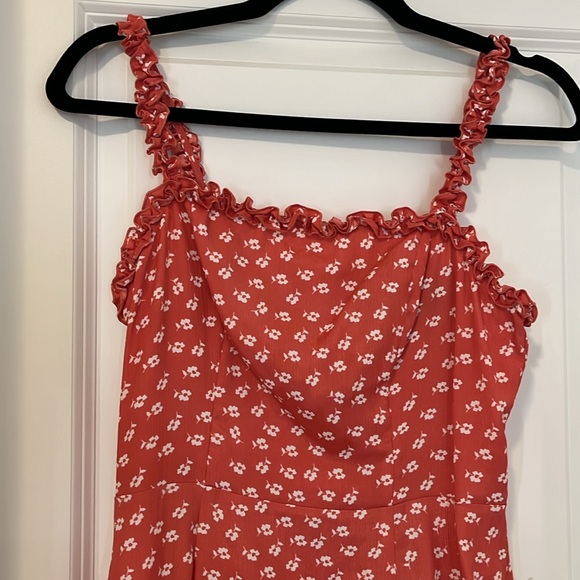 Coral floral sundress - Picture 2 of 3